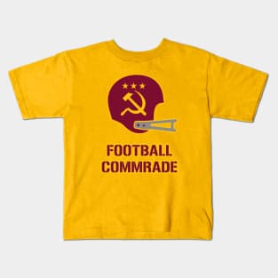 Football Commrade Helmet - Yellow Kids T-Shirt